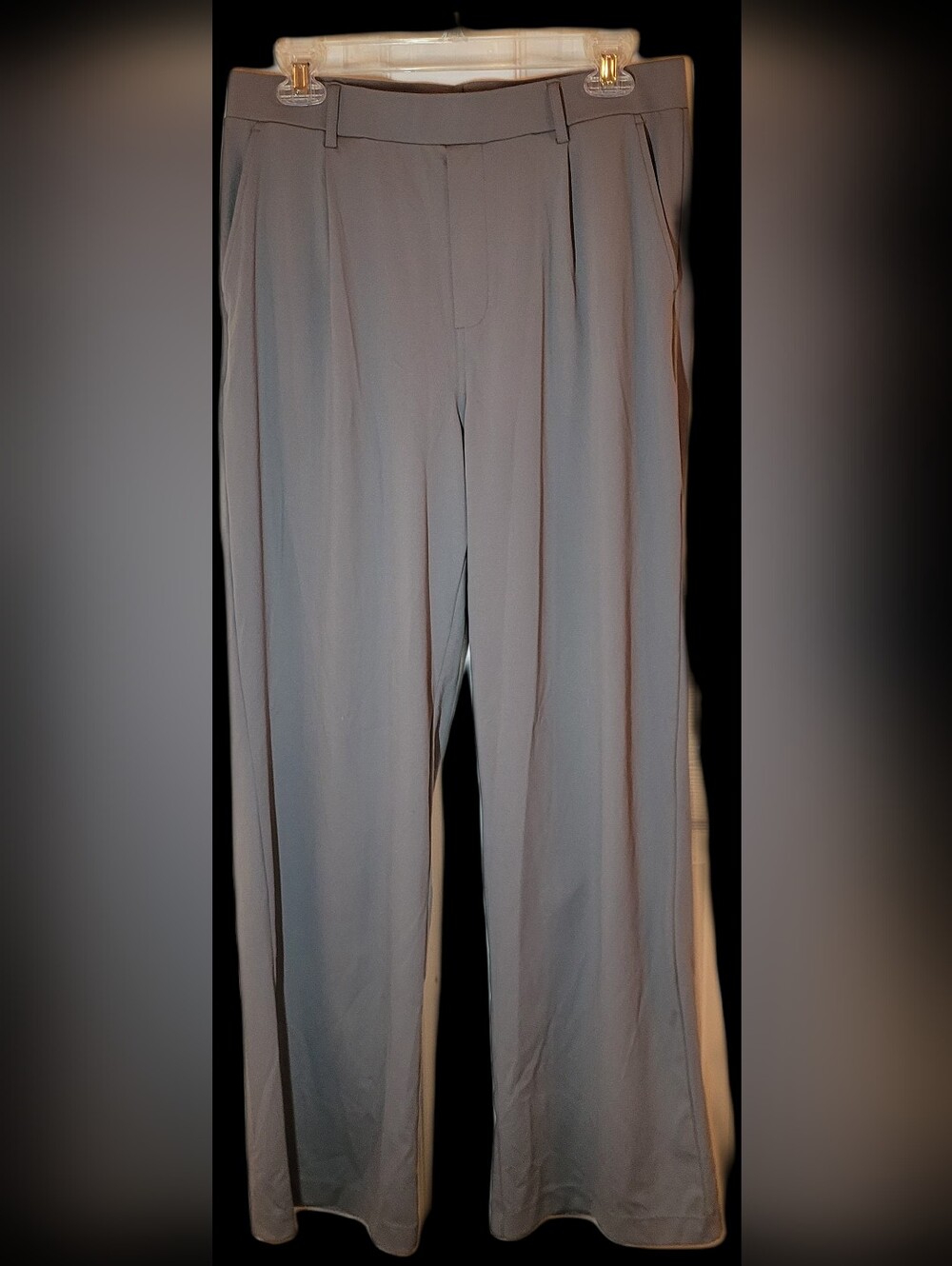 Halara Womens Wide-Leg Pull-on Pants Light Gray Large Tall